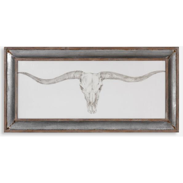 Western Skull Mount-Animal Print