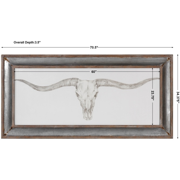 Western Skull Mount Print