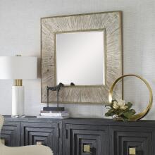 Wharton-Whitewashed Square Mirror