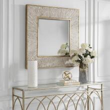 Wharton-Whitewashed Square Mirror