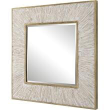 Wharton-Whitewashed Square Mirror