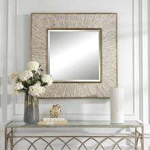 Wharton-Whitewashed Square Mirror