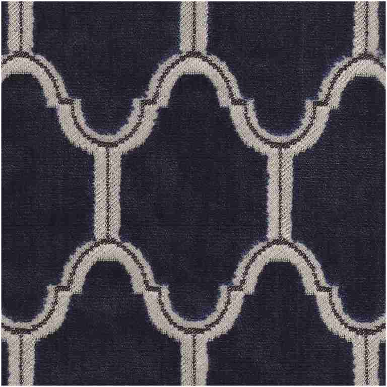 R-Valaya/Navy - Multi Purpose Fabric Suitable For Drapery