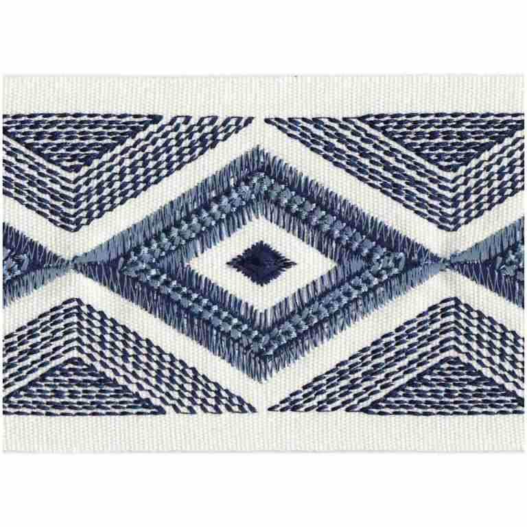 Rhombus Tape/Navy - Tape Trim - Frisco