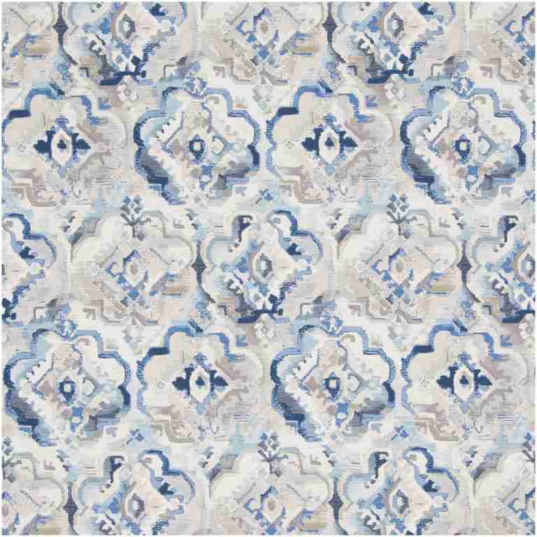 Sw-Hupas/Blue - Prints Fabric Suitable For Drapery