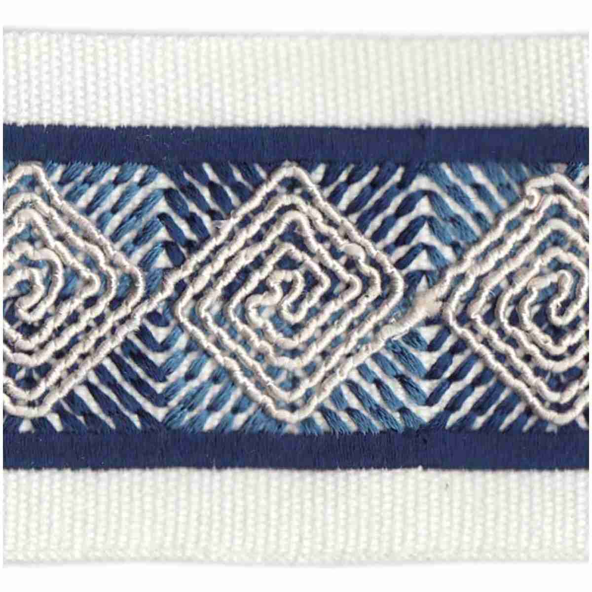 Zizzle Tape/Blue - Tape Trim - Carrollton